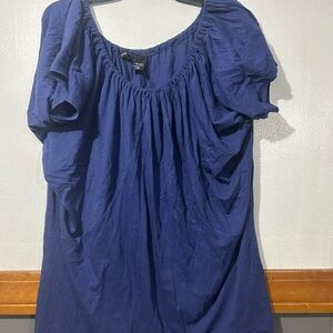Elegant Blue Women's Top